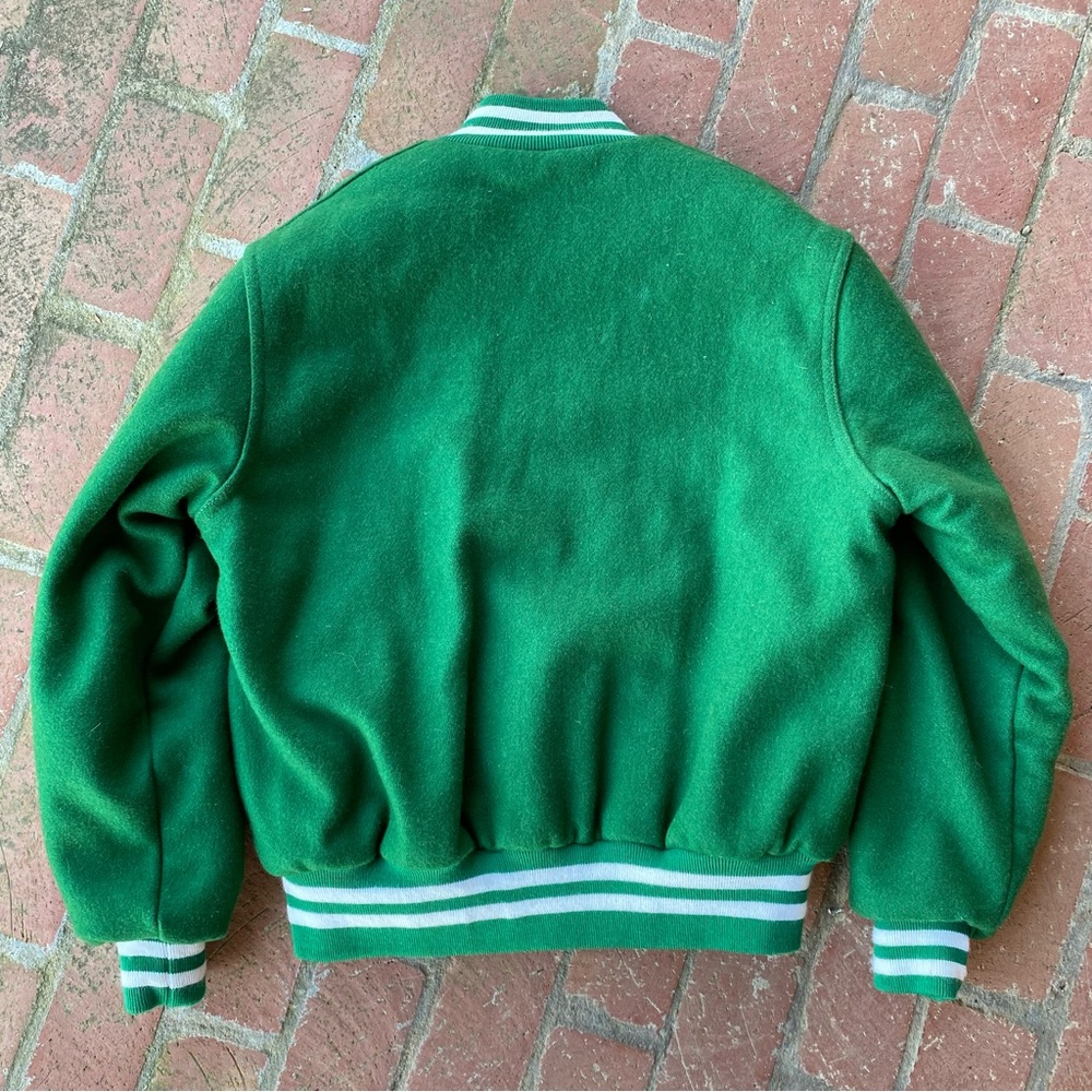 SOLD Vintage 90s Wool Letterman Varsity Bomber Jacket ‘B’ - Picture 3 of 7